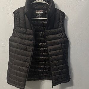 Hawke & Co Quilted Black Vest